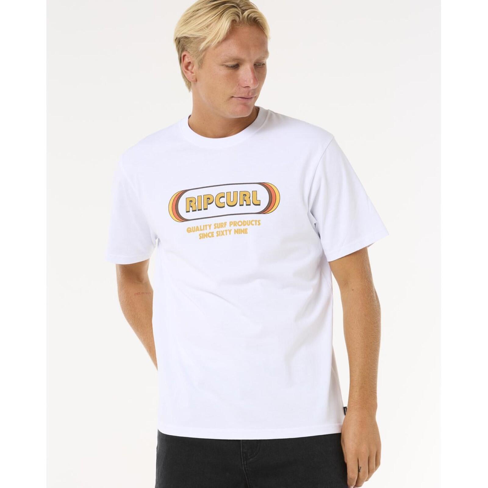 T-Shirt Uomo Rip Curl Surf Revival Bianco 5/5