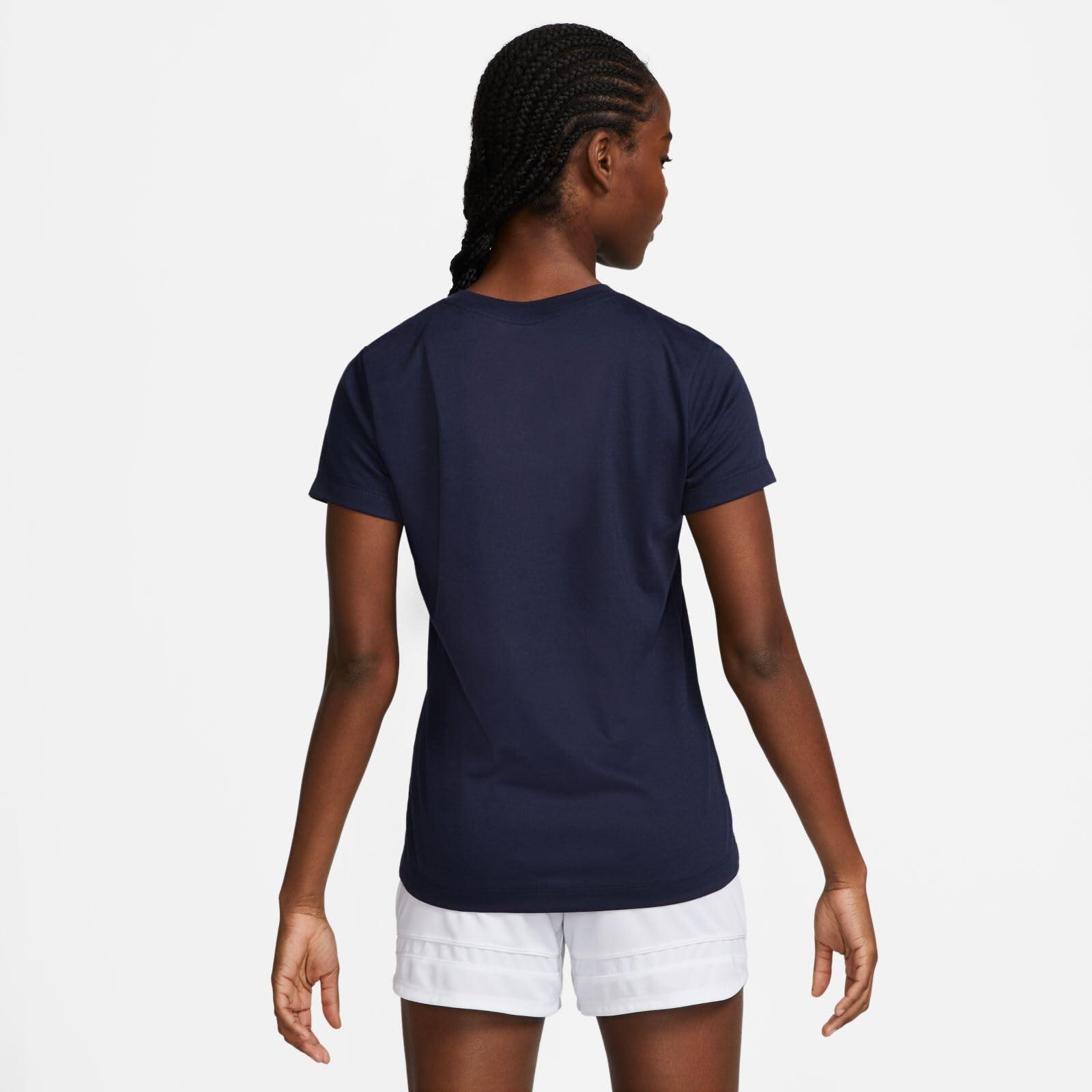 T-shirt donna nike blu 3/6