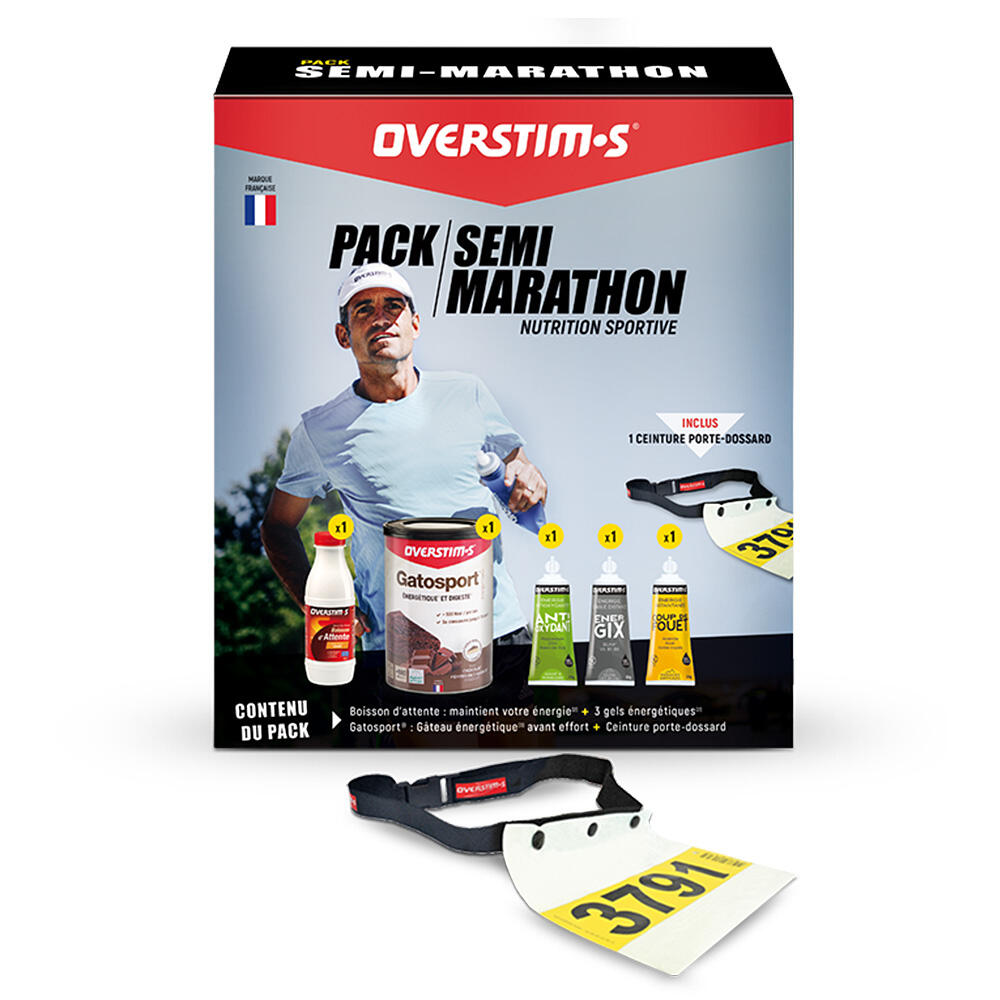 OVERSTIM.S Voedingspakket voor de halve marathon met bretelgordel