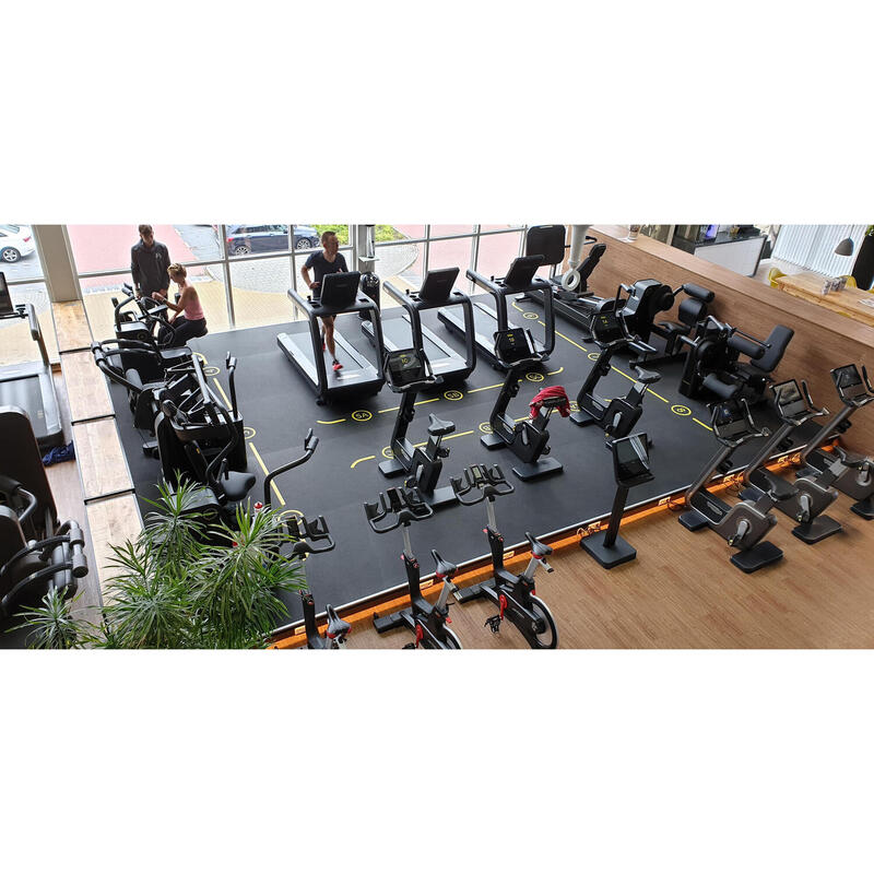 Pardoseală sportivă 12 mm neagră - 1,25 m lățime - pe metru liniar