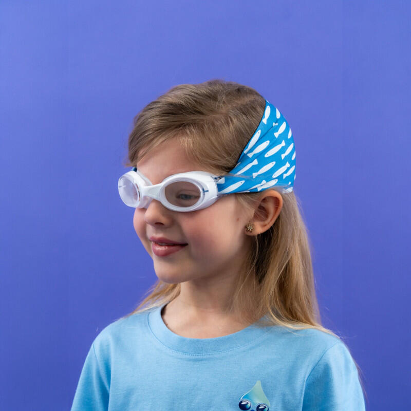 Lunettes Enfant Natation – Bandeau Tout Doux Sardines 4/7