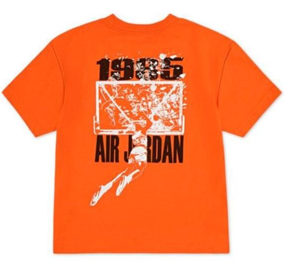 T-shirt ragazzo air jordan 85 shatter short sleeve - arancione 2/2