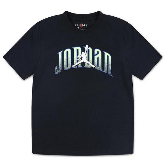 T-shirt ragazzo jordan global arch tee - nero