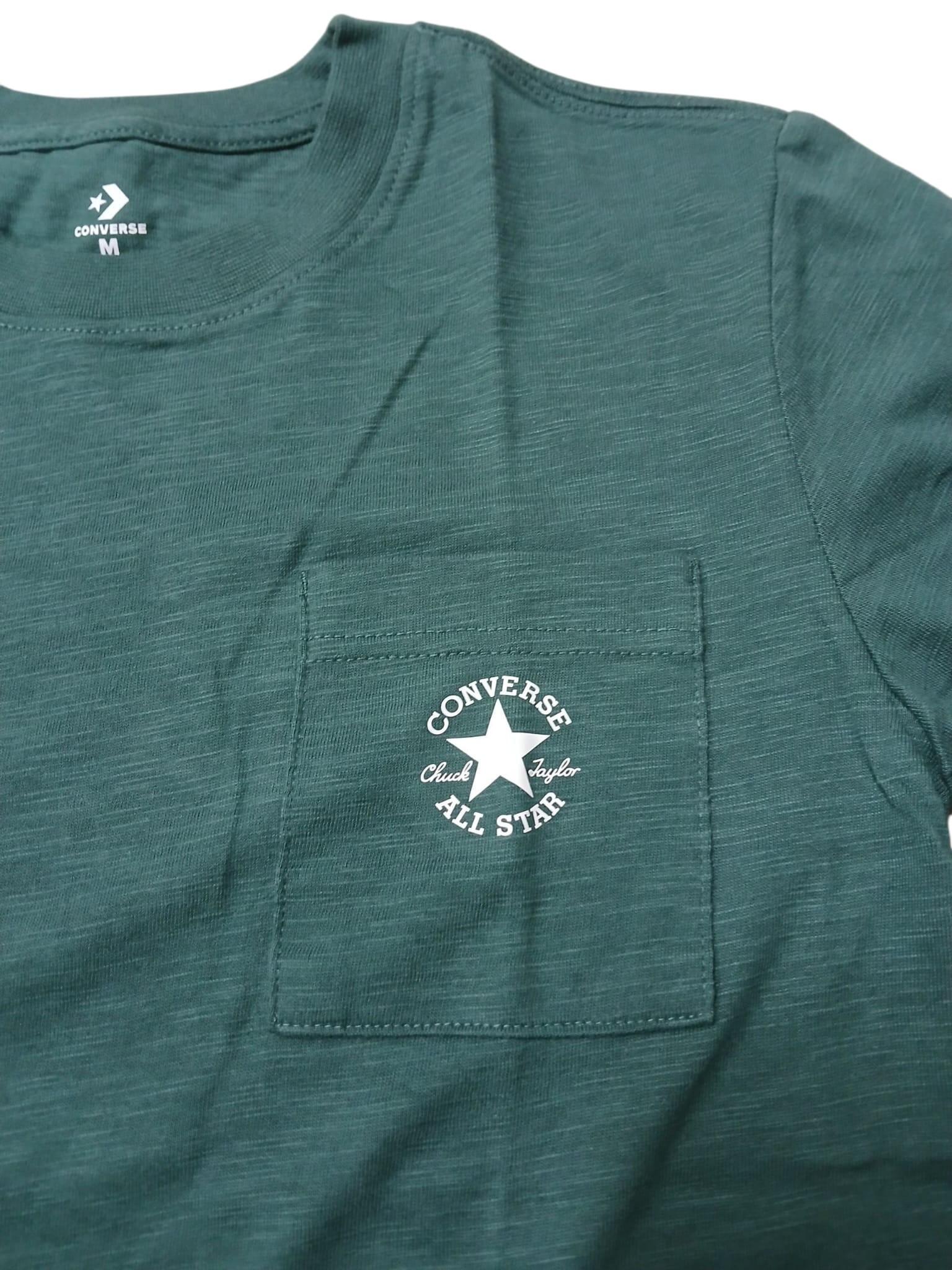 T-shirt ragazzo converse printed - verde 3/3