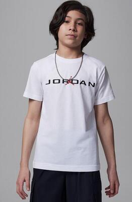 T-shirt ragazzo jordan baseline - bianco