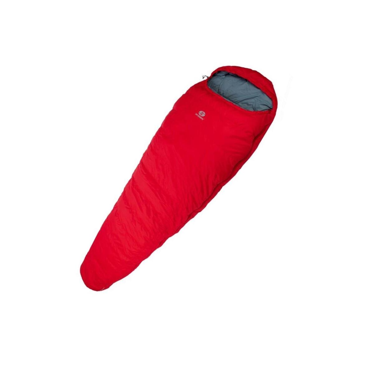 Sac de couchage momie Trekking Rimo II 600 - gauche 200 cm - Rouge - adultes 2/5