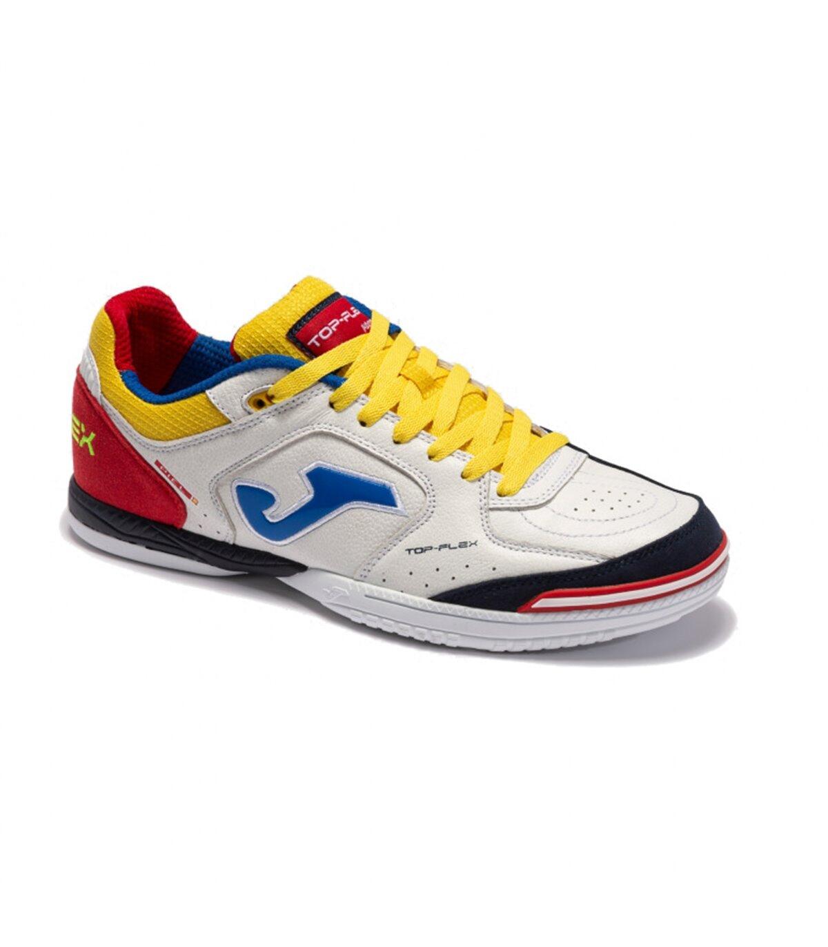ZAPATILLAS JOMA FUTSAL TOP FLEX 2216 BLANCO ROJO 5/5