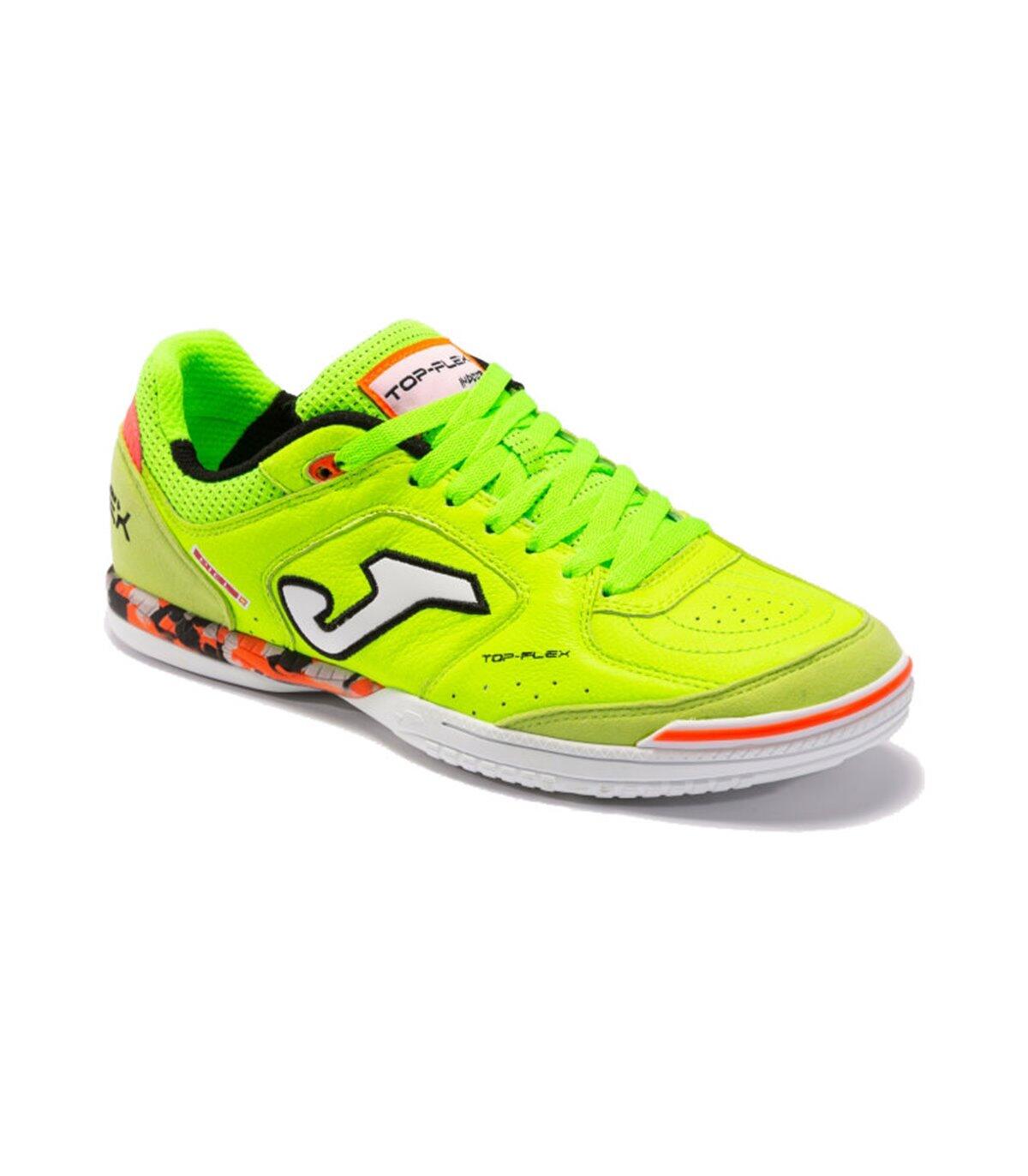ZAPATILLAS JOMA FUTSAL TOP FLEX 2211 VERDE FLUOR 5/5