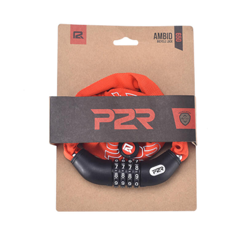 Zapięcie rowerowe stalowe P2R 4x650mm łańcuch