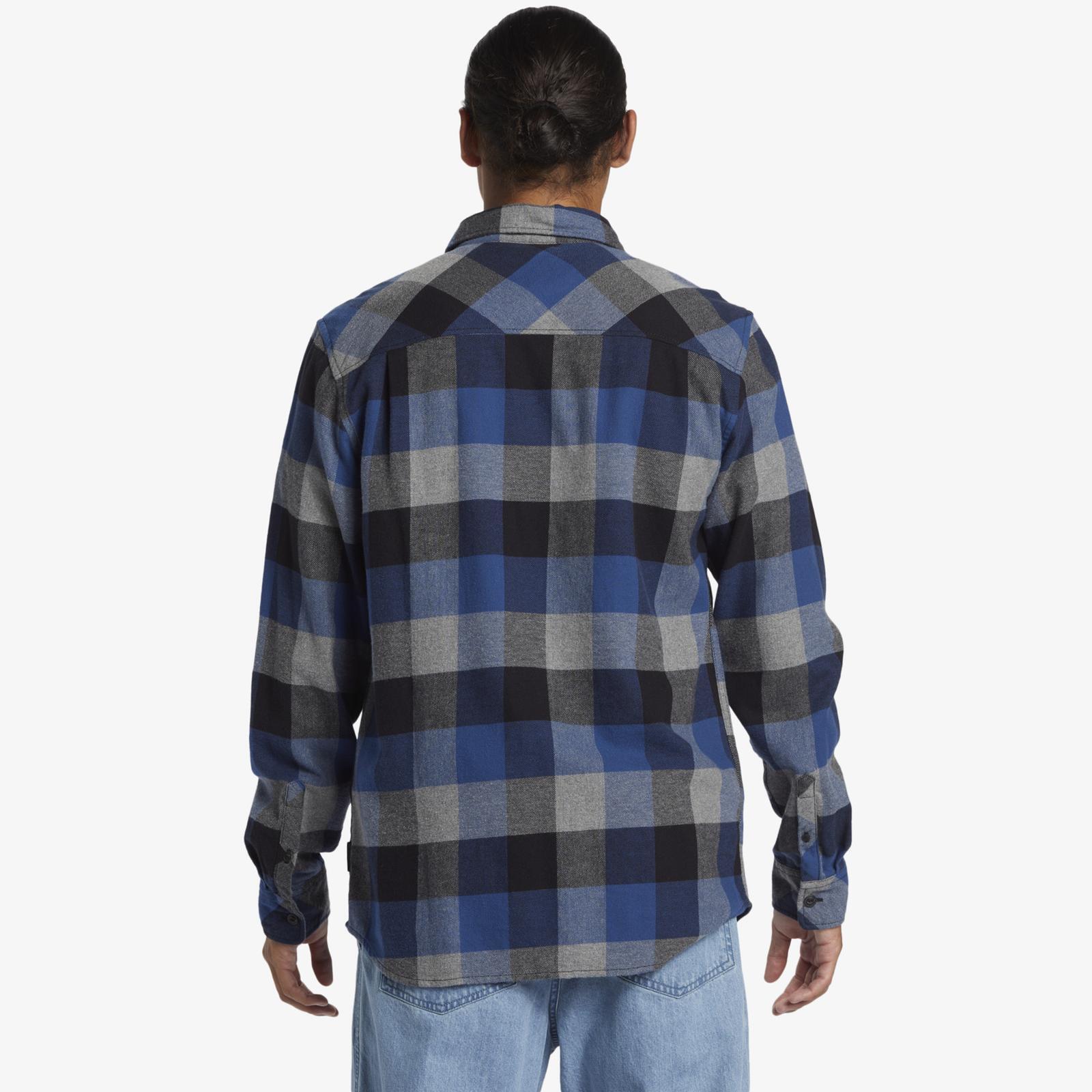Chemise en flanelle MOTHERFLY Bleu Homme 7/7