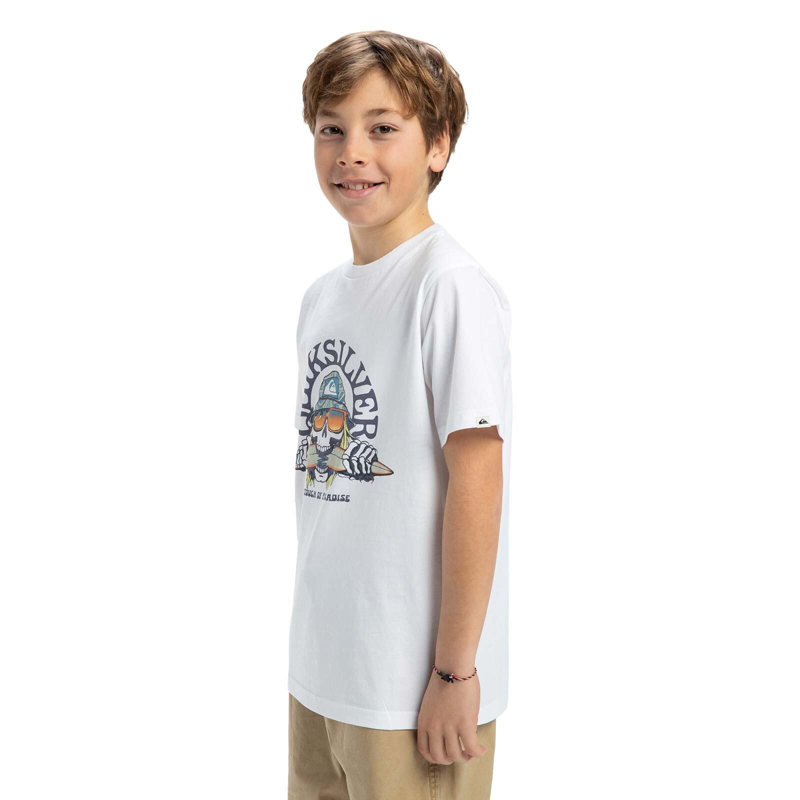 T-shirt met Korte mouw EV SKULL FEAST Weiss Jongens 8-16 5/6