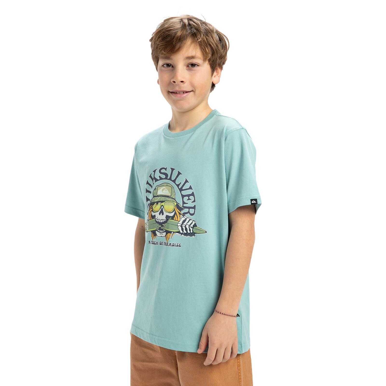 T-shirt à manches courtes EV SKULL FEAST Bleu Garçon 5/5