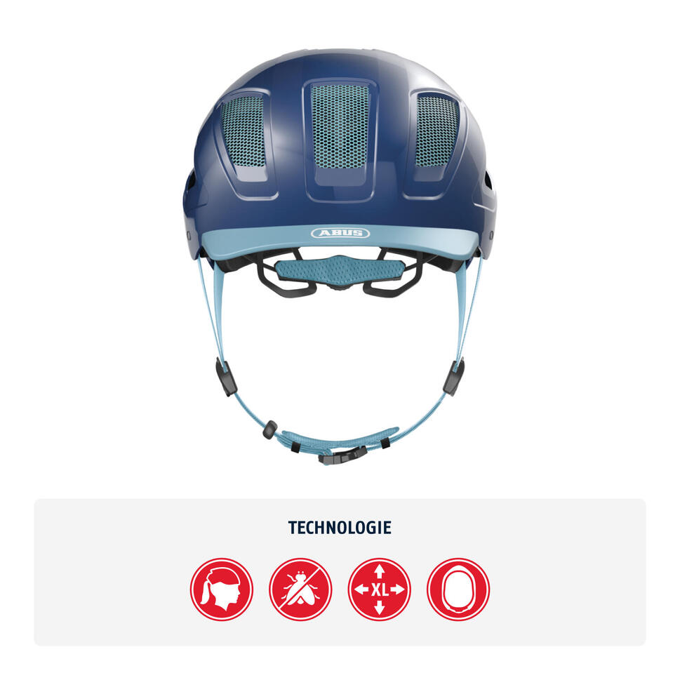 Kask Rowerowy Hyban 2.0 Niebieski M 52-58 Cm