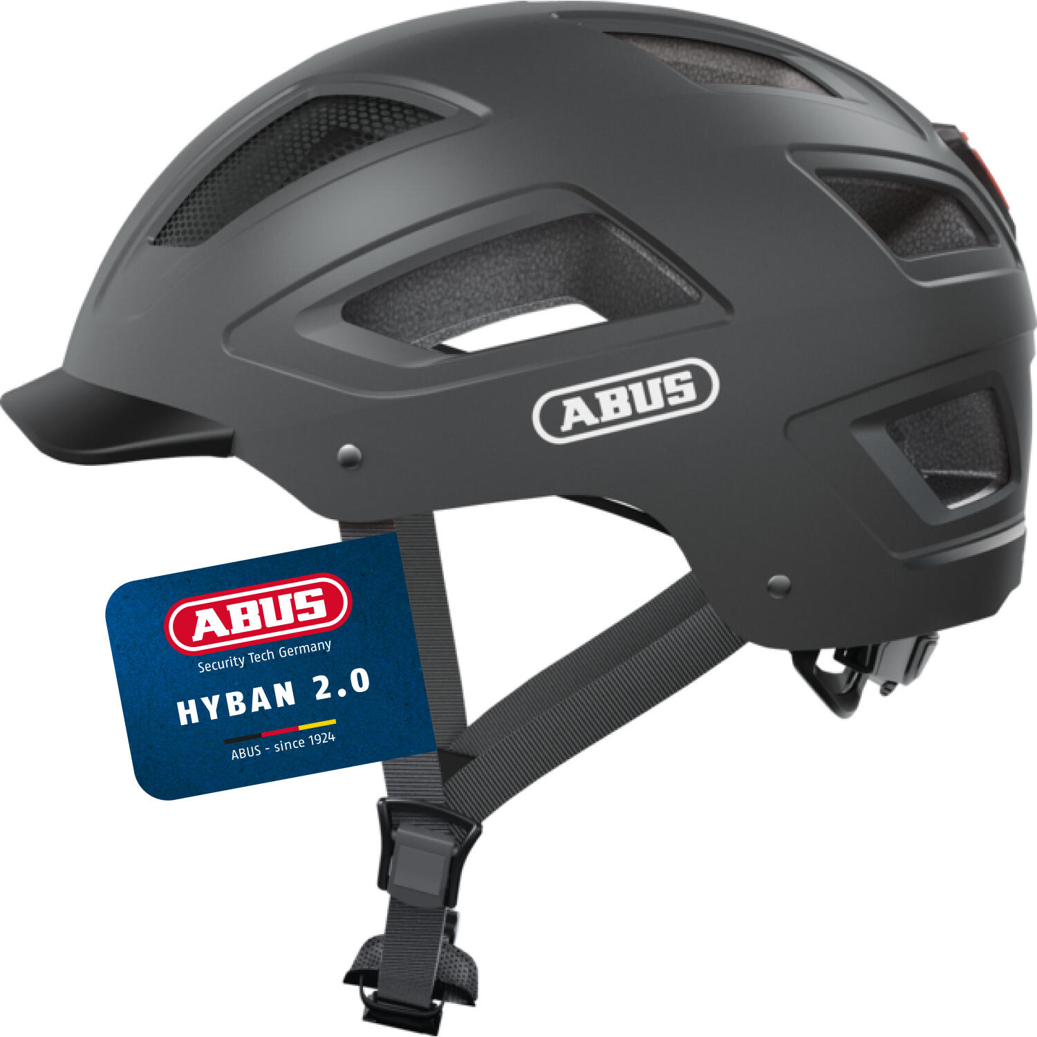ABUS Casco ciclista Hyban 2.0 Titan L 56-61 cm