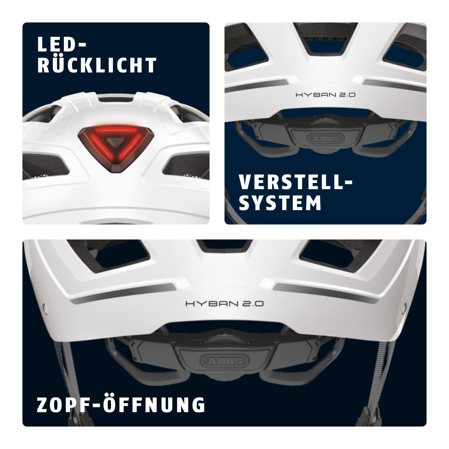 Vrijetijdshelm "Hyban 2.0", wit 4/7