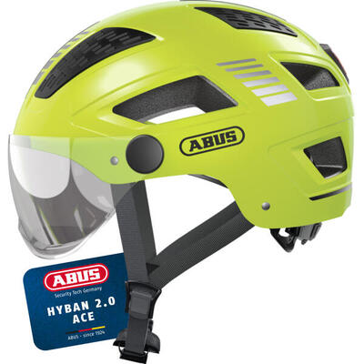 Abus hyban 2.0 ace fietshelm signal geel m 52-58 cm