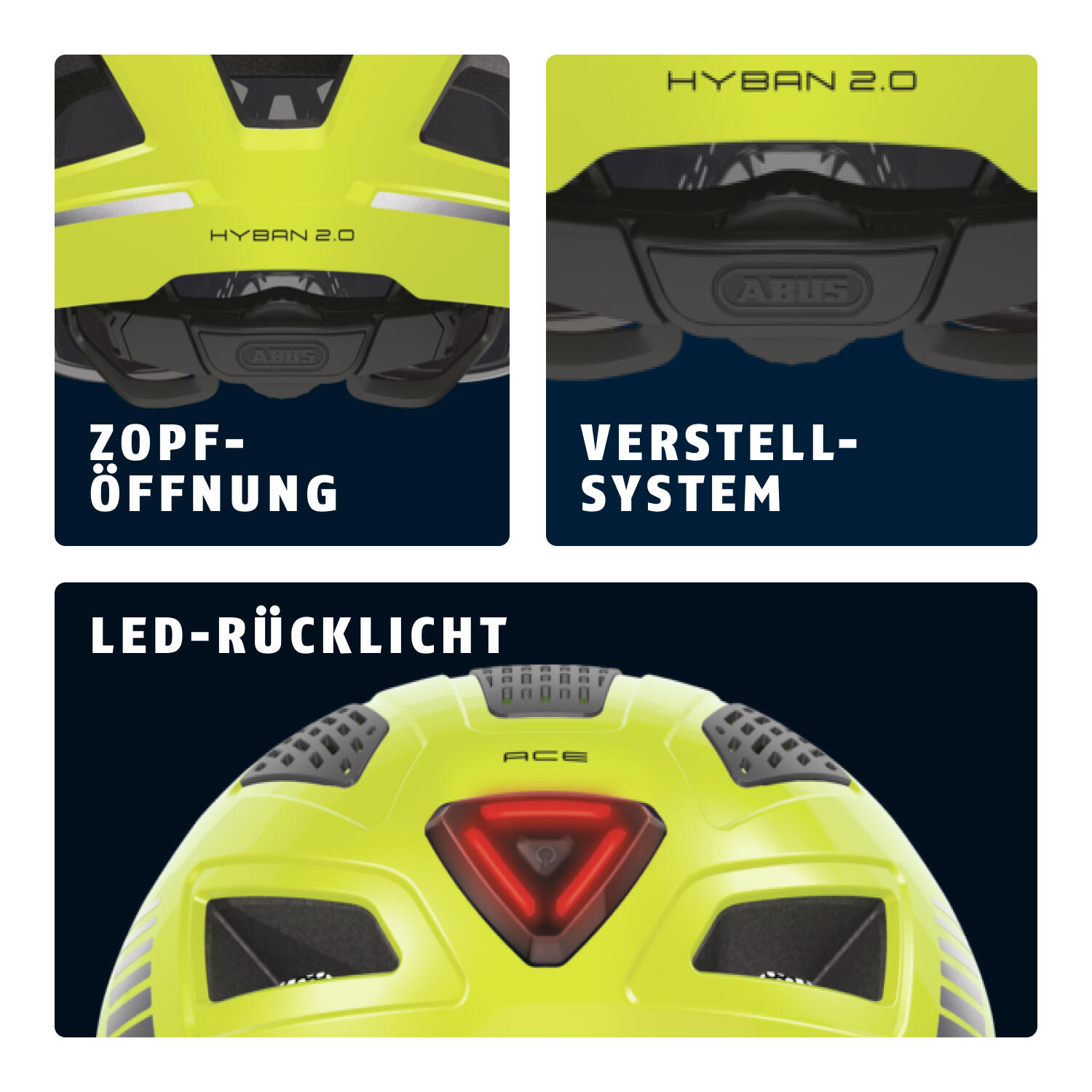 Casque vélo Abus Hyban 2.0 ACE 4/7