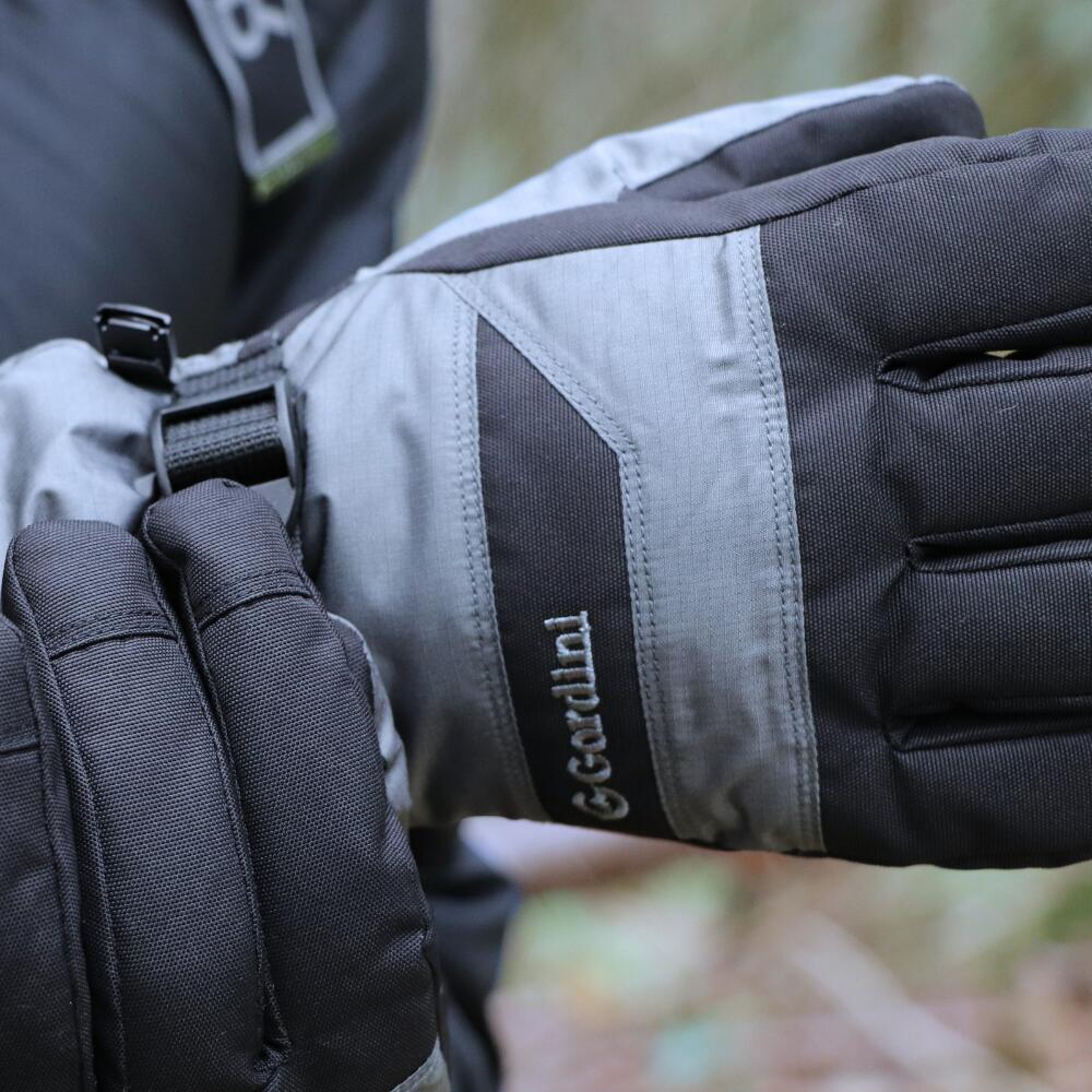 BASE men's ski glove GUN METAL/BLACK/CHAR 3/6