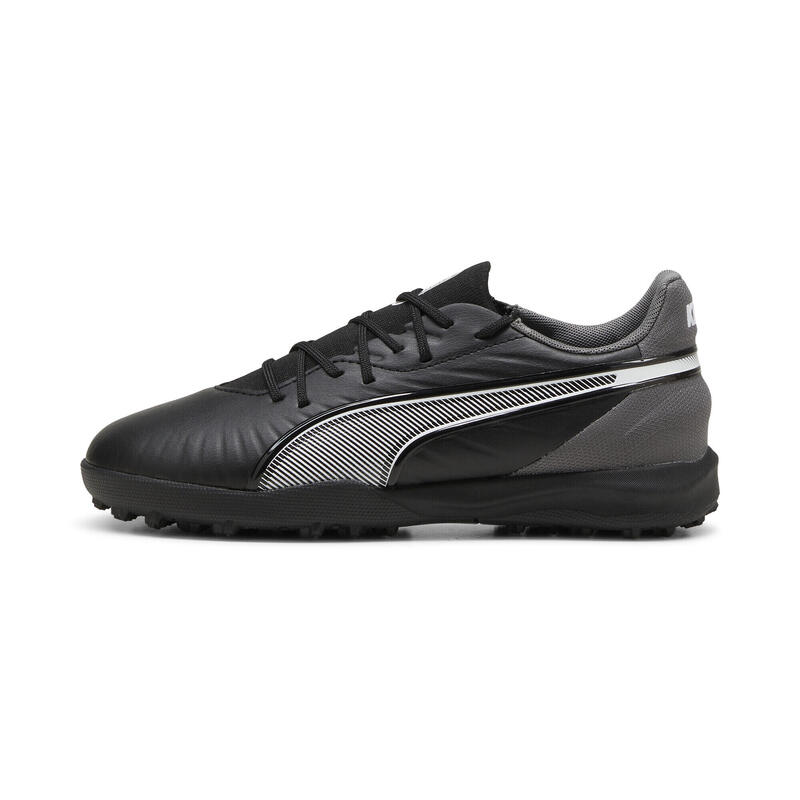 Młodzieżowe buty piłkarskie KING MATCH TT PUMA Black White Cool Dark Gray