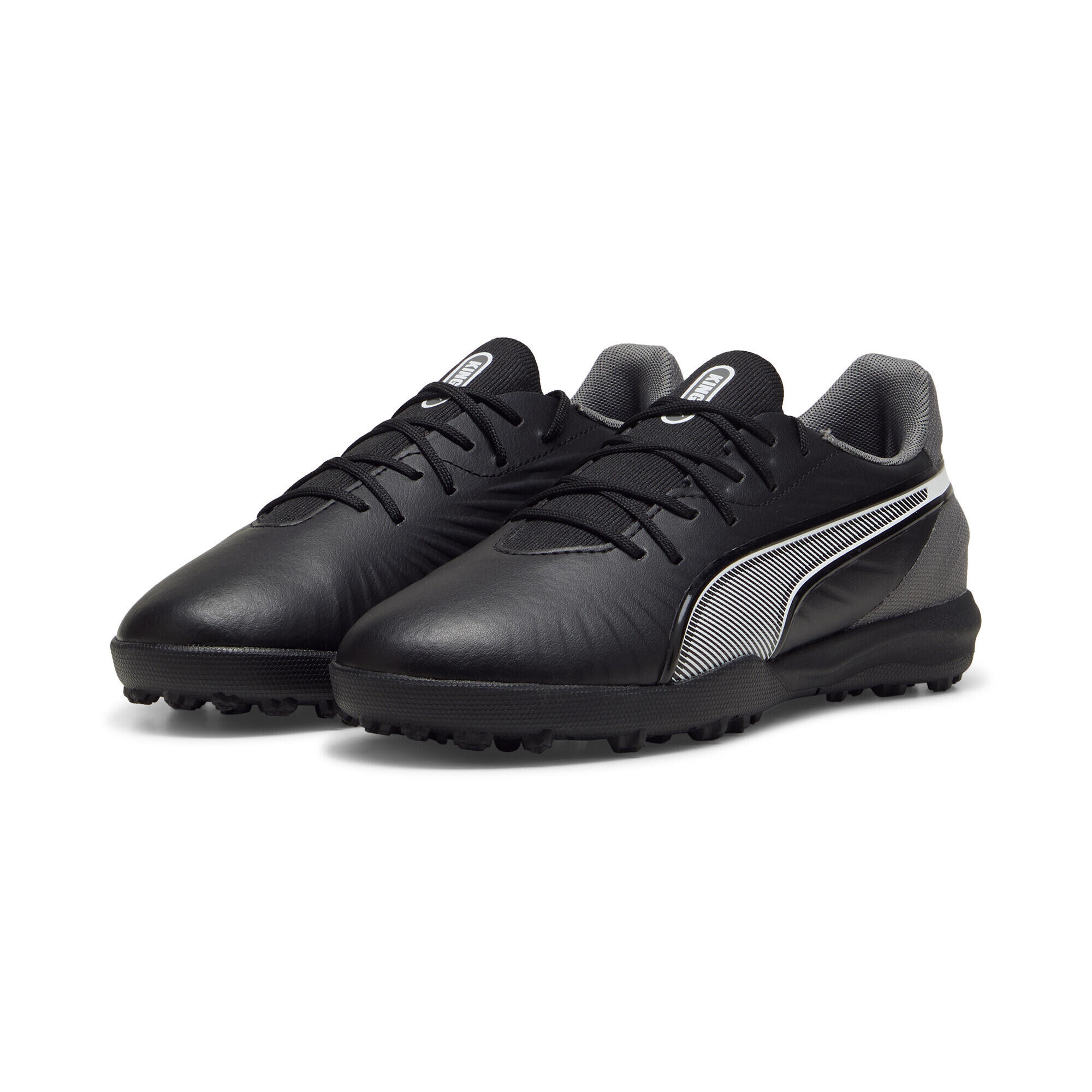 Młodzieżowe buty piłkarskie KING MATCH TT PUMA Black White Cool Dark Gray