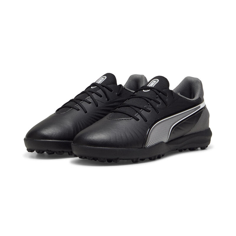 Młodzieżowe buty piłkarskie KING MATCH TT PUMA Black White Cool Dark Gray