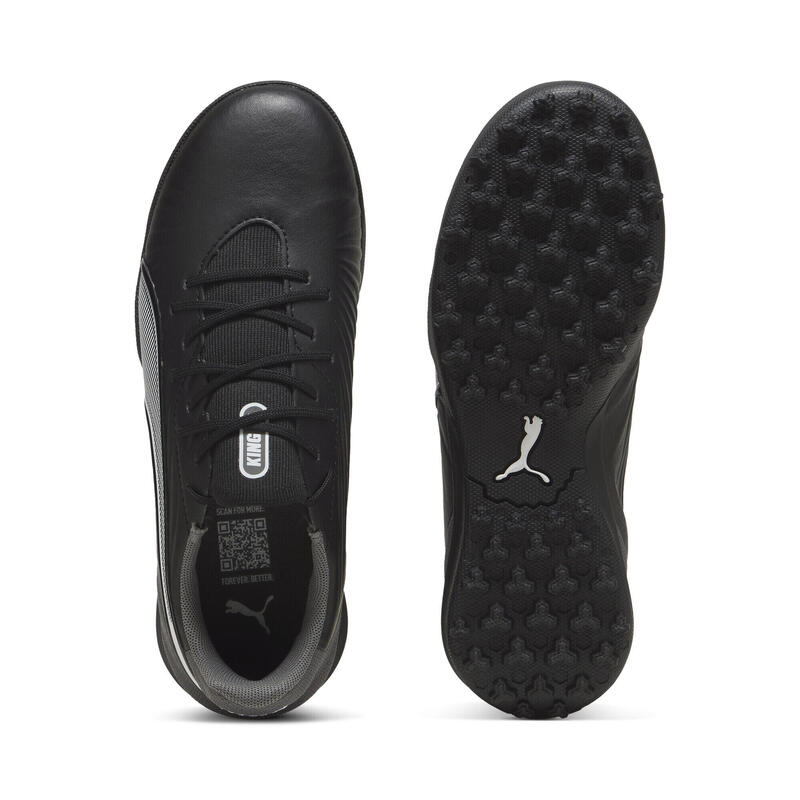 Młodzieżowe buty piłkarskie KING MATCH TT PUMA Black White Cool Dark Gray