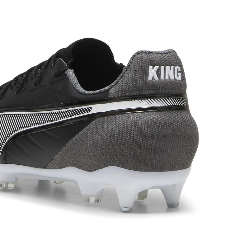 Ghete fotbal material sintetic crampoane King Match Mxsg, negru PUMA