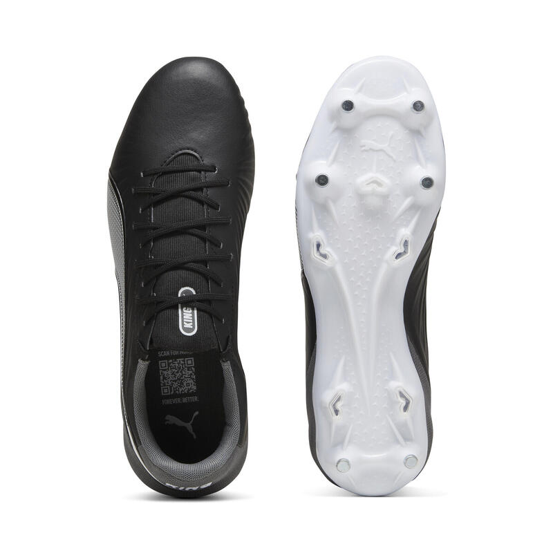 Ghete fotbal material sintetic crampoane King Match Mxsg, negru PUMA