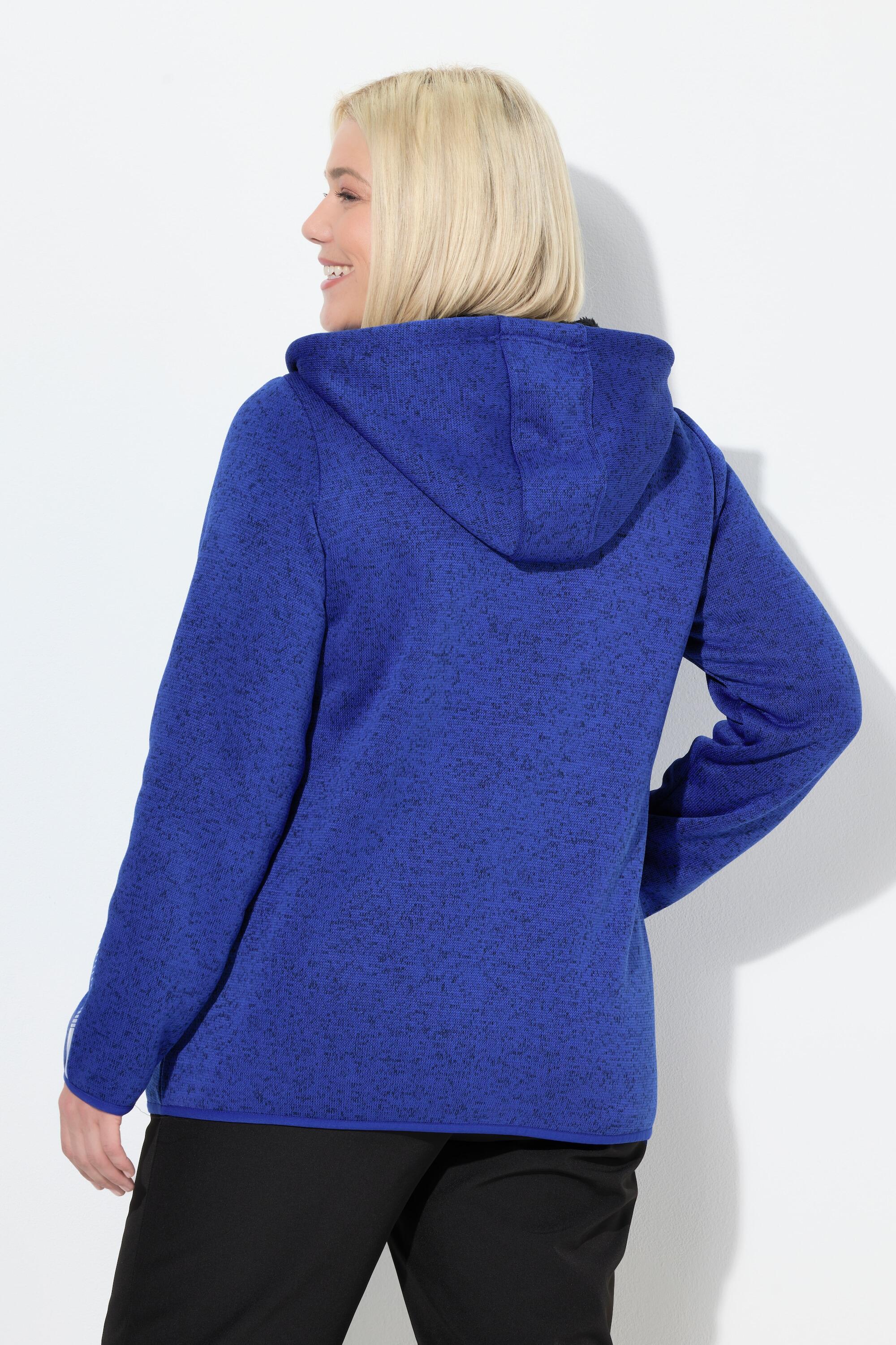 Dames Jasje van gebreid fleece teddyfleece tweerichtingsrits reflector 2/7