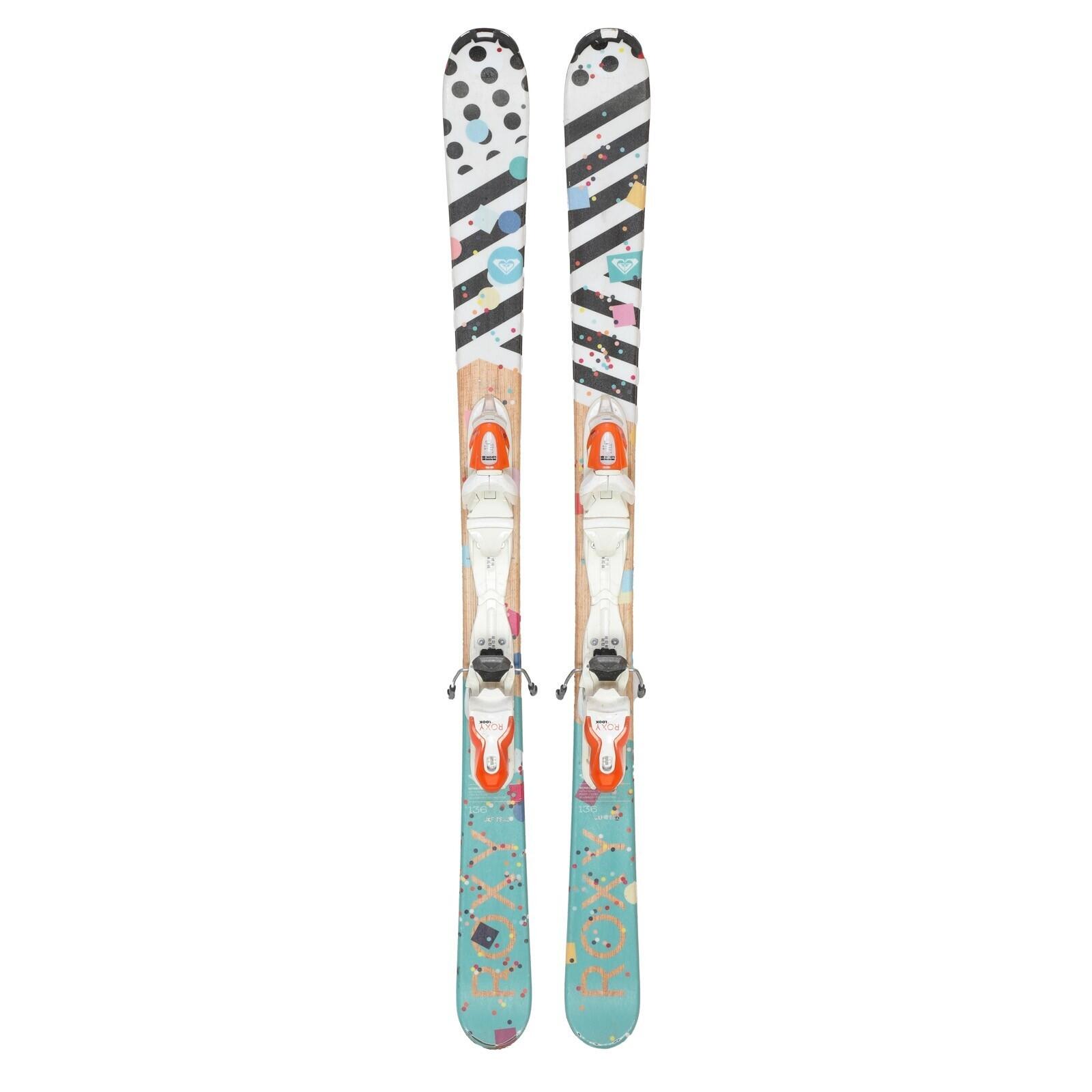 RECONDITIONNE - Ski Junior Roxy Bonbon + Fixations 2/4