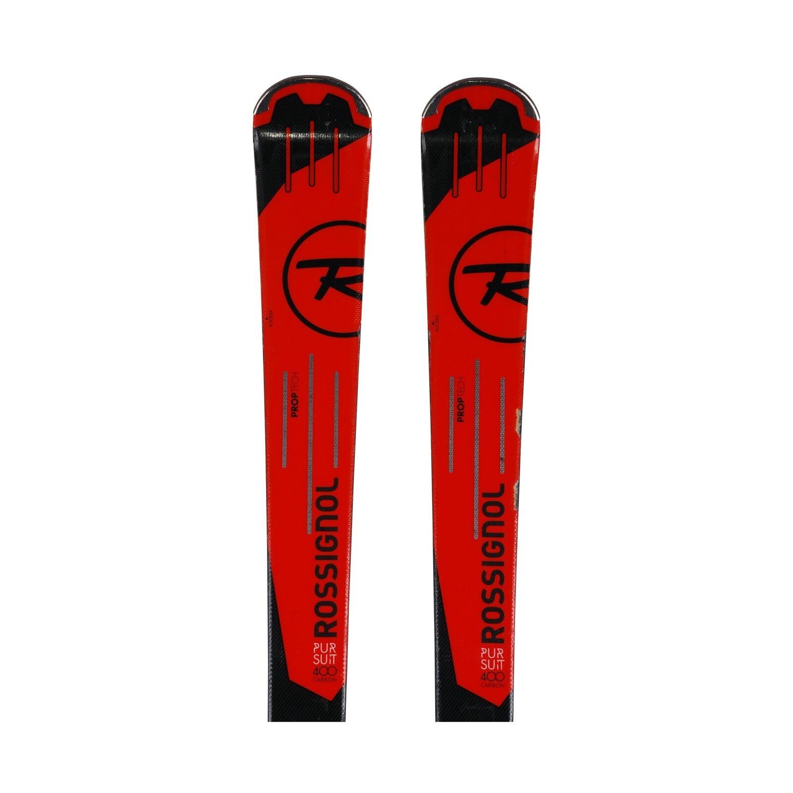 RECONDITIONNE - Ski Rossignol Pursuit 400 Carbon + Fixations - CORRECT 2/4