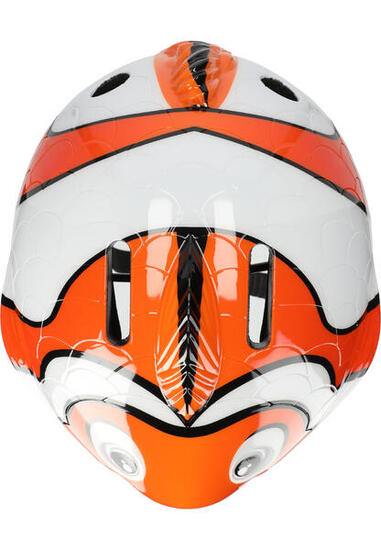Casque de Vélo pour enfants| Poisson Clown Orange| Crazy Safety| Certifié EN1078