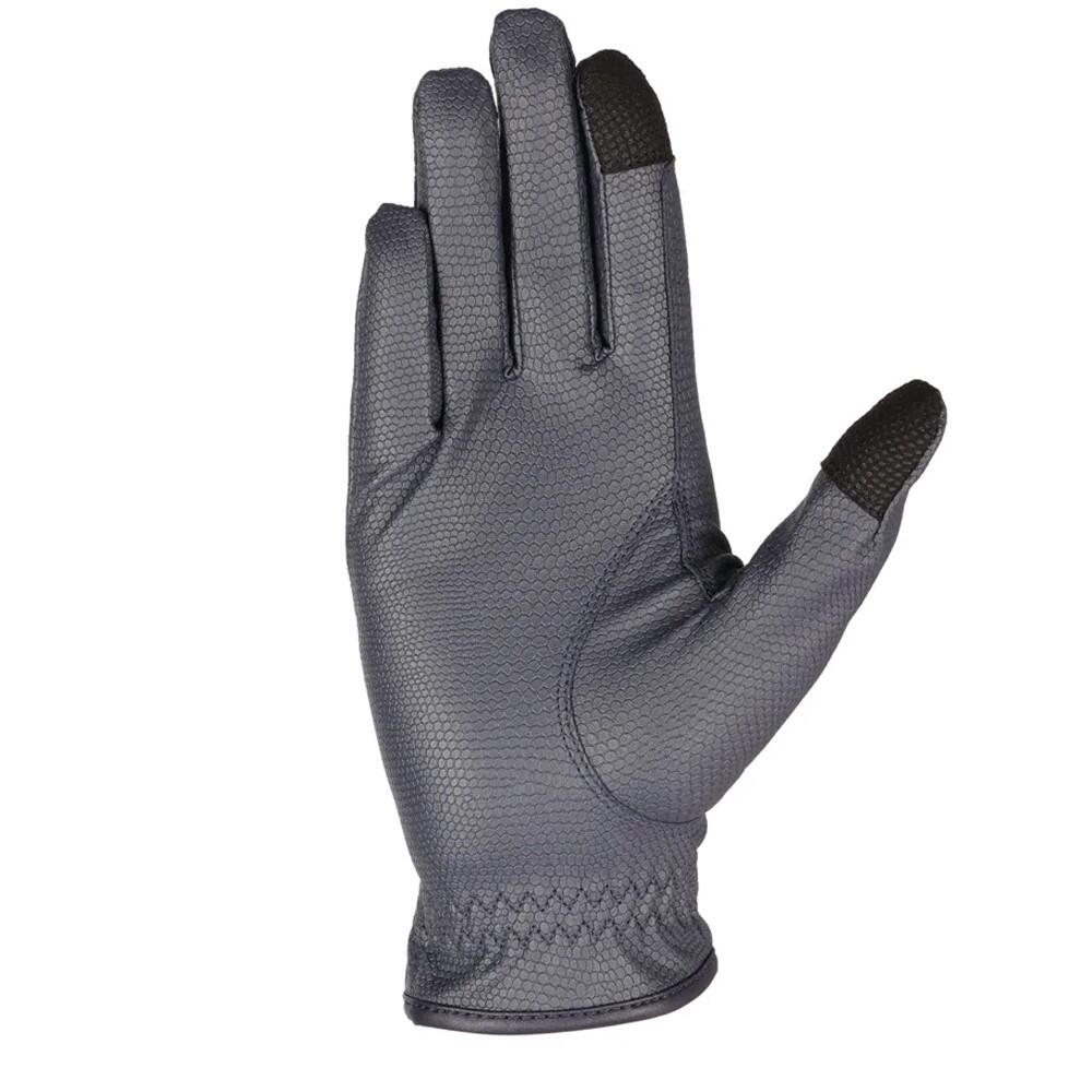 Unisex Adult Shimmer Riding Gloves (Navy) 2/2