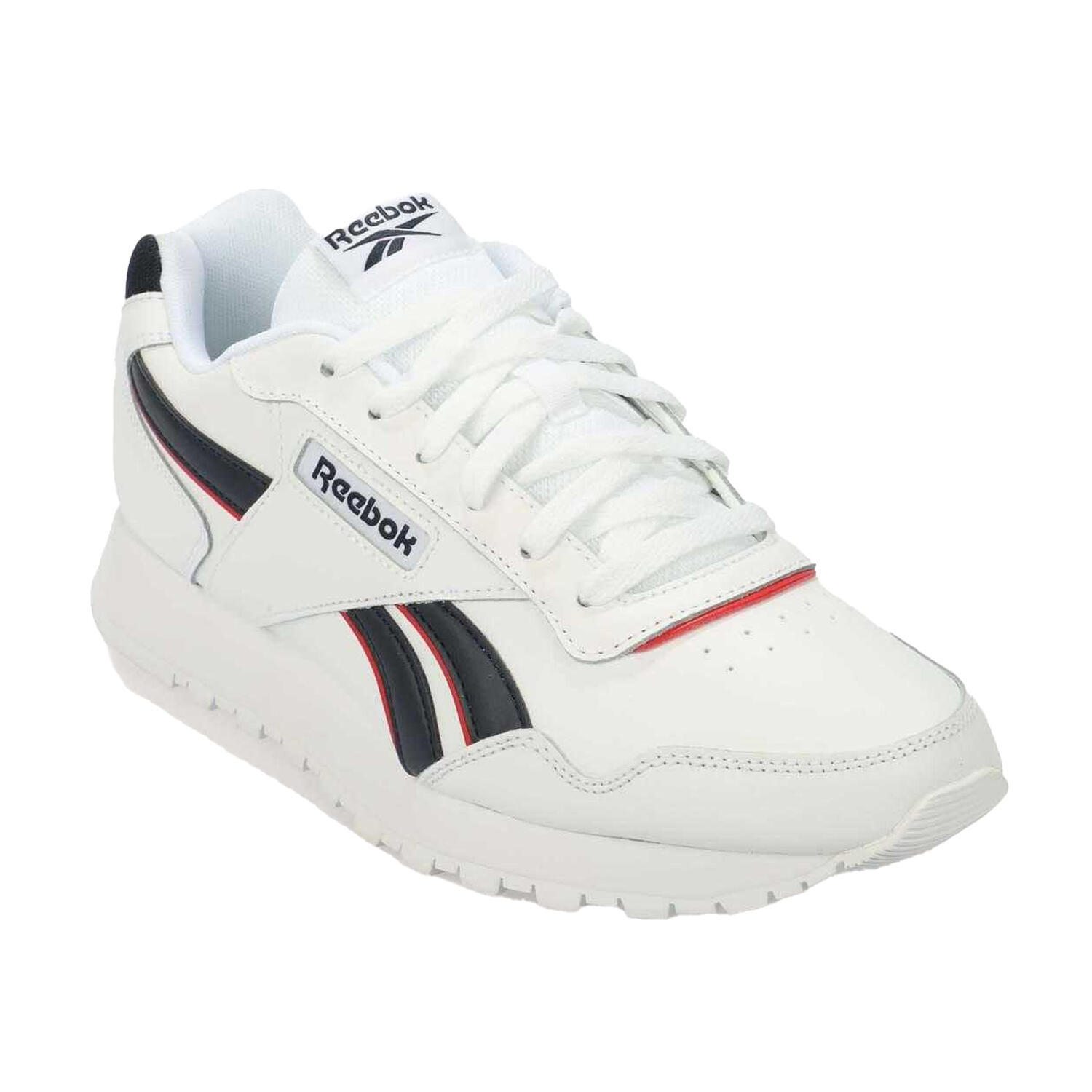 REEBOK Unisex Adult Glide Suede Trainers (White/Navy)