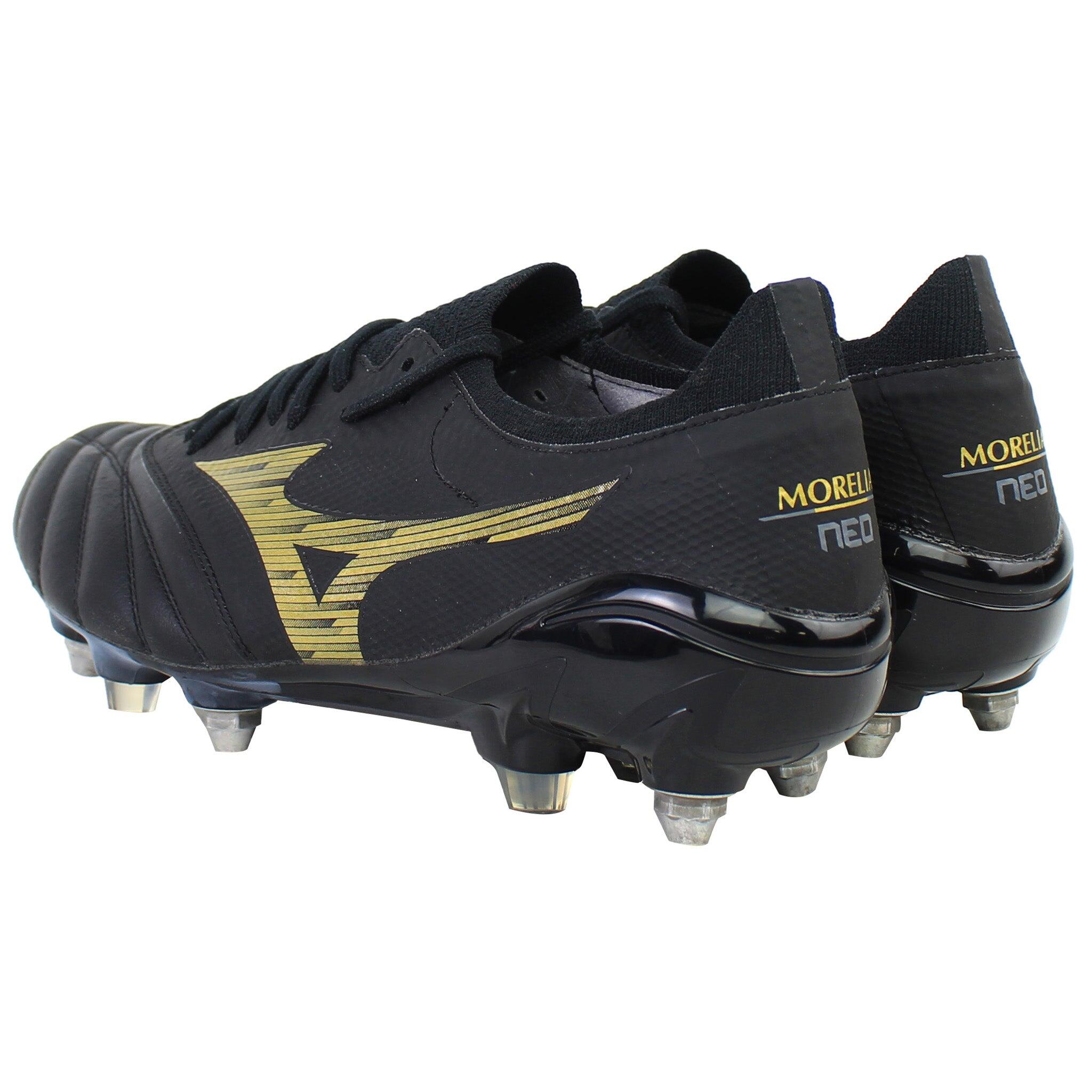 Buty piłkarskie Mizuno Morelia Neo IV Beta SG black/gold/black 3/7
