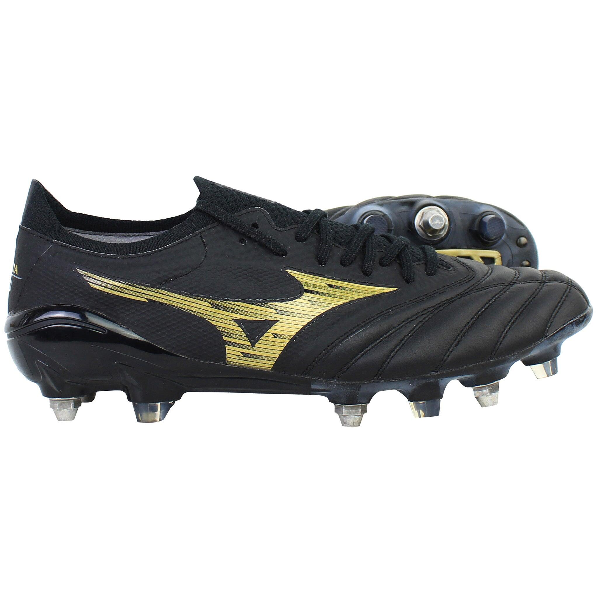 Buty piłkarskie Mizuno Morelia Neo IV Beta SG black/gold/black 4/7