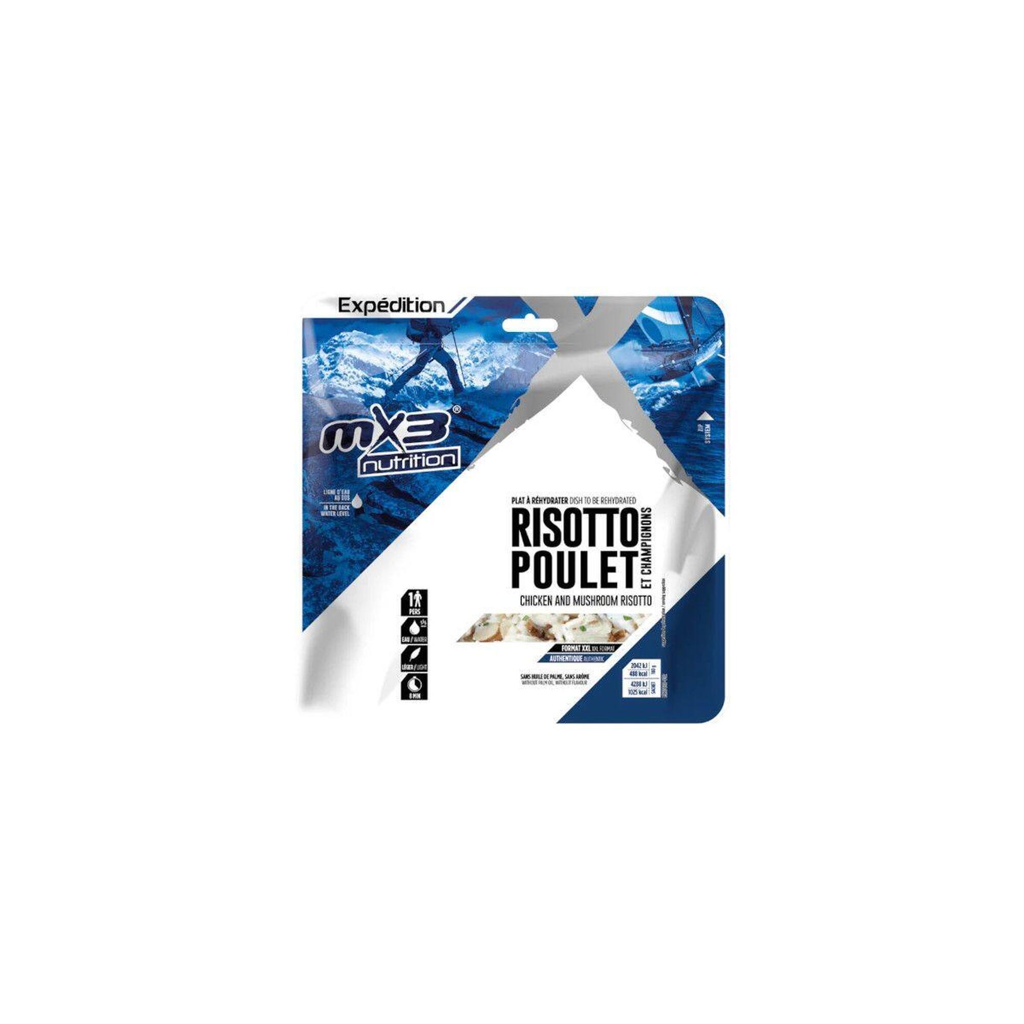 MX3 Dehydratované jídlo Risotto s kuřecím masem a žampiony 210g