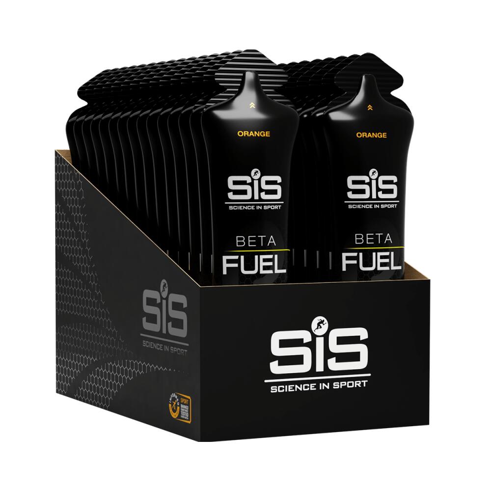 Science In Sport - Sis Beta Fuel Gel (30x60ml) Orange - Énergie Et Endurance - Gels Énergétiques - Sirop Isotonique - 60 Ml - Decathlon
