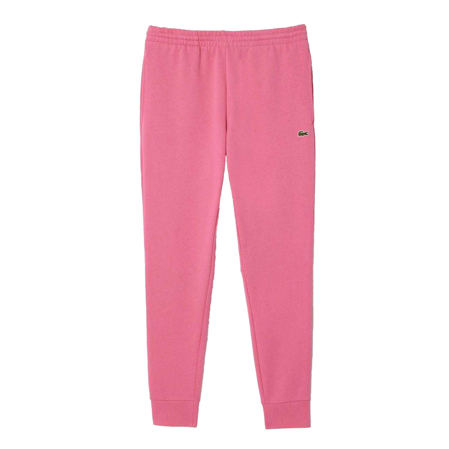LACOSTE Pantalone da jogging uomo Lacoste rosa in pile spazzolato taglio aderente