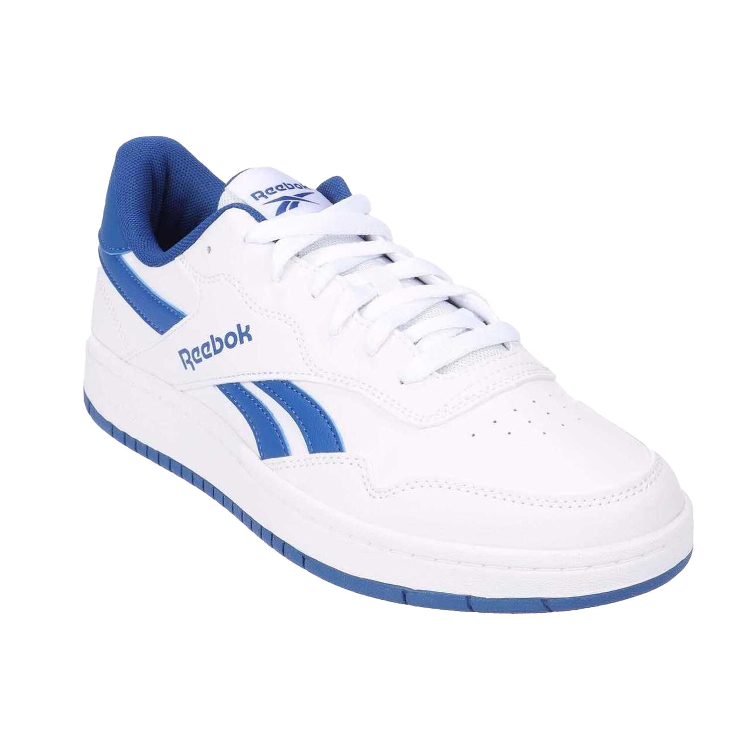REEBOK Unisex Adult BB1000 Leather Trainers (White-Blue)