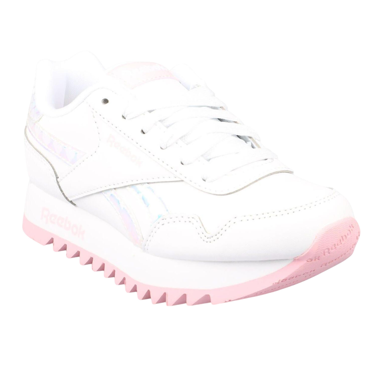 REEBOK Scarpe Sportive Piattaforma Bambini Reebok Royal Classic Jogger Bianco Rosa