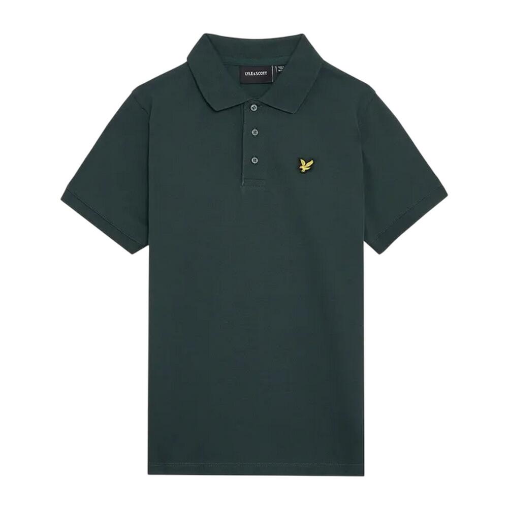 LYLE AND SCOTT Childrens/Kids Plain Polo Shirt (Dark Green)