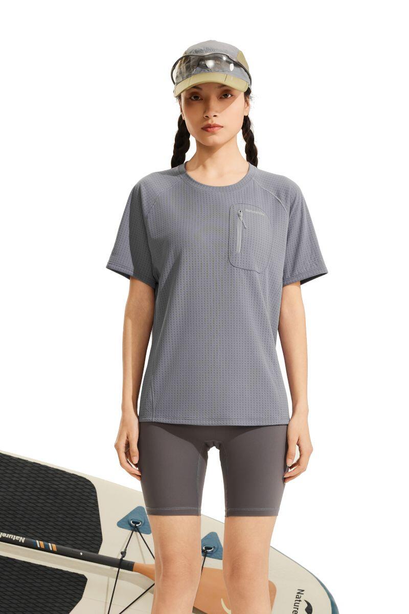 Koszulka trekkingowa damska Pocket Round Neck 2/3