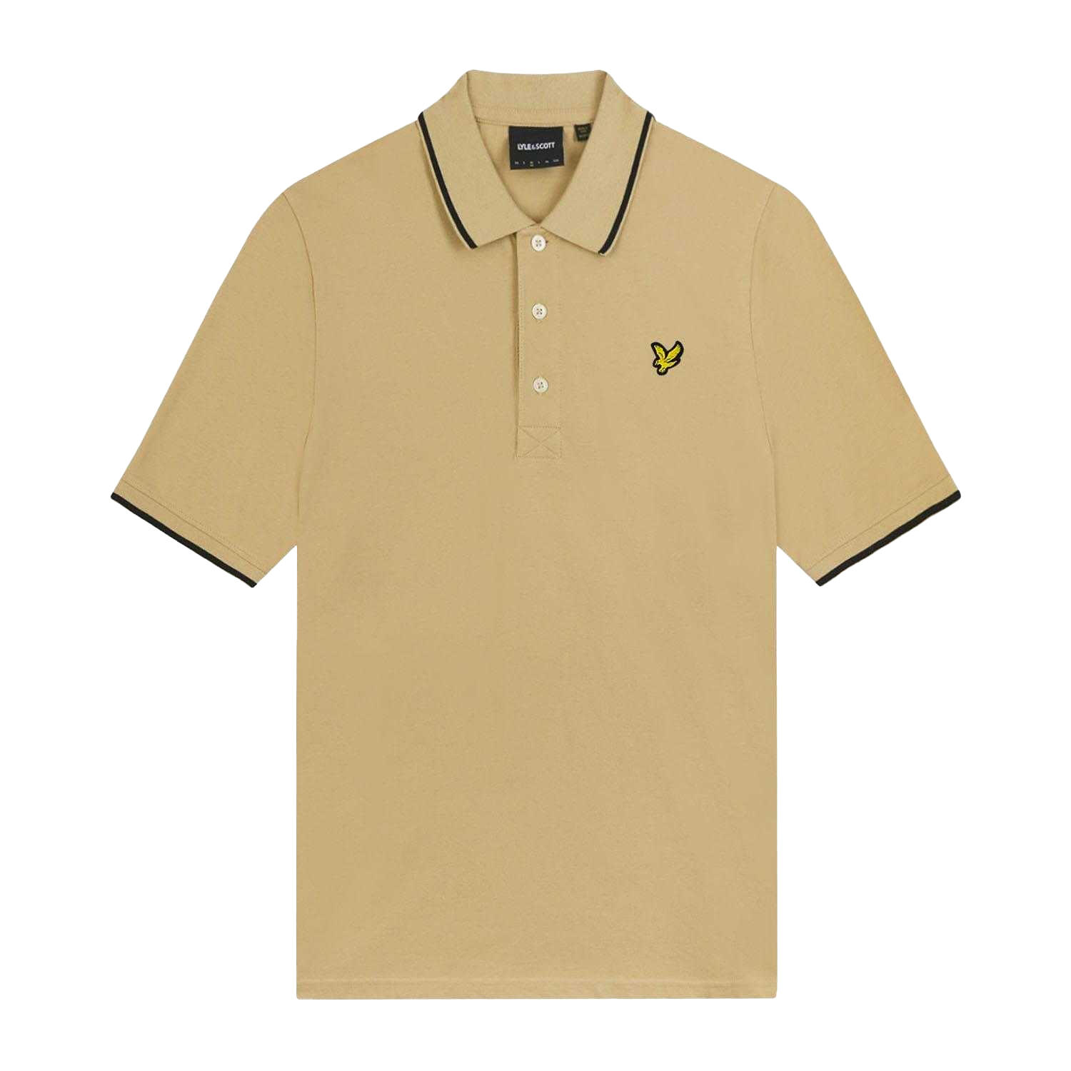 LYLE AND SCOTT Mens Tipped Polo Shirt (Beige)