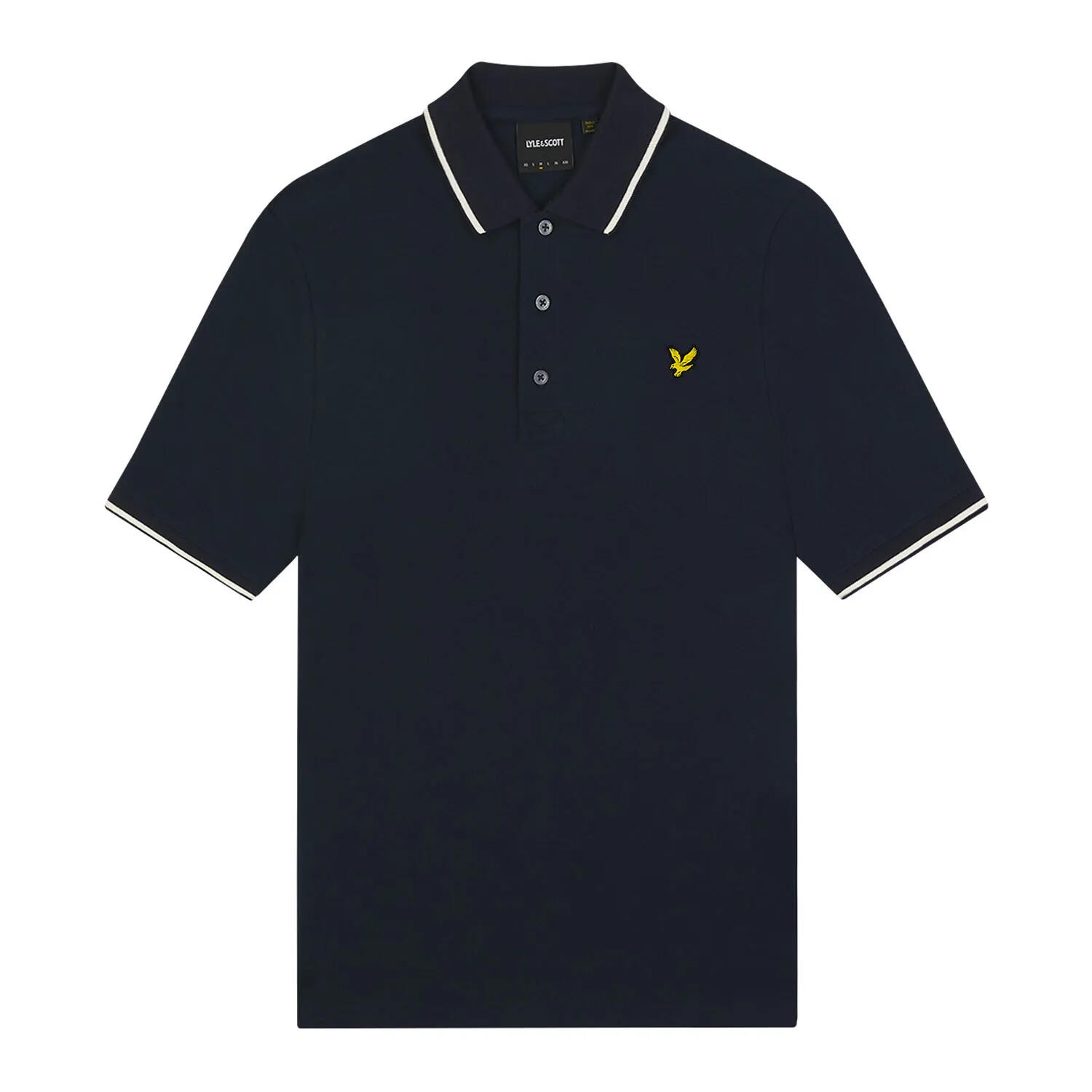 LYLE AND SCOTT Mens Tipped Polo Shirt (Navy)