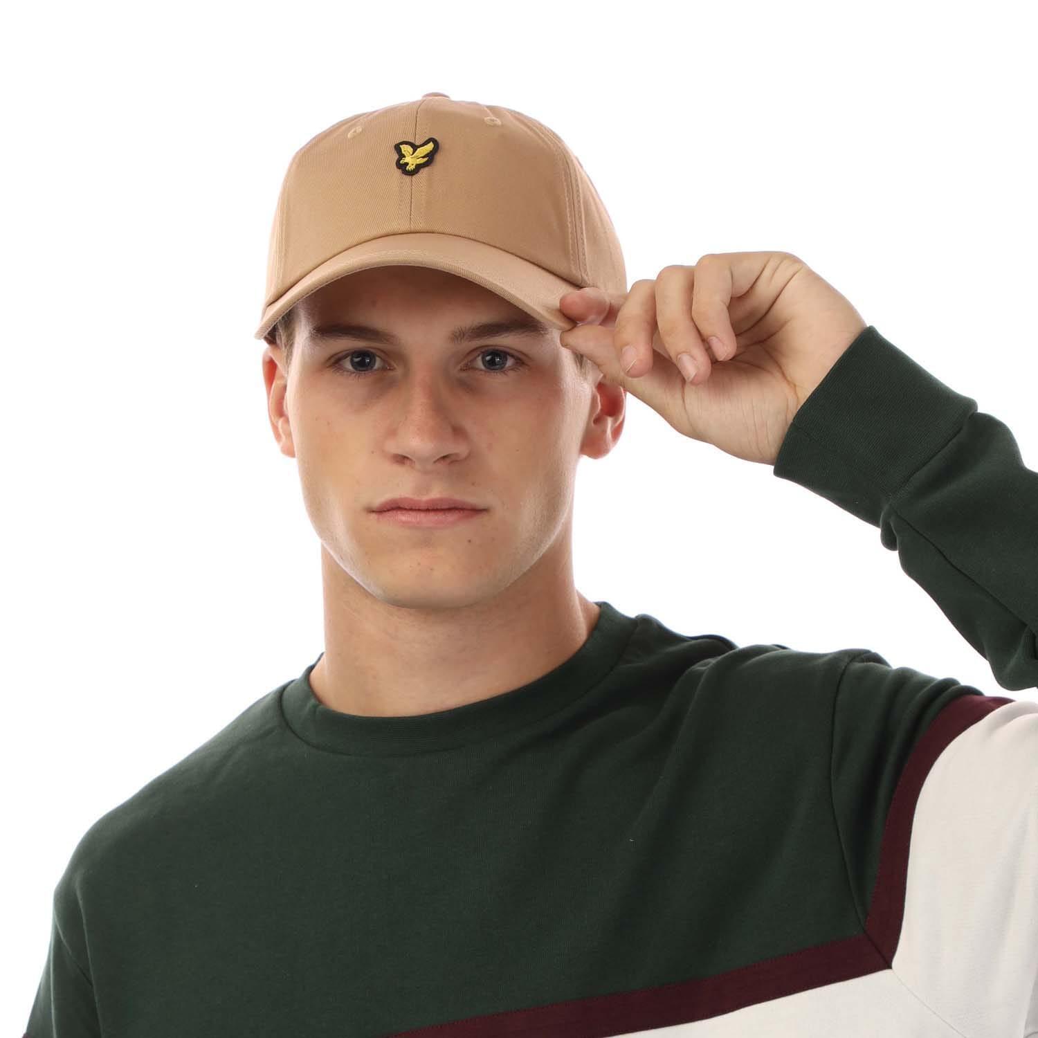 LYLE AND SCOTT Unisex Adult Embroidered Logo Baseball Cap (Sand)