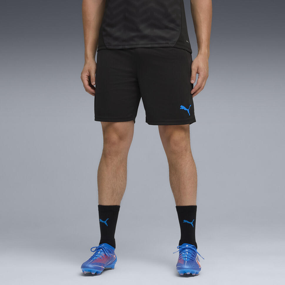 Męskie piłkarskie szorty treningowe individualCUP PUMA Black White Ultra Blue
