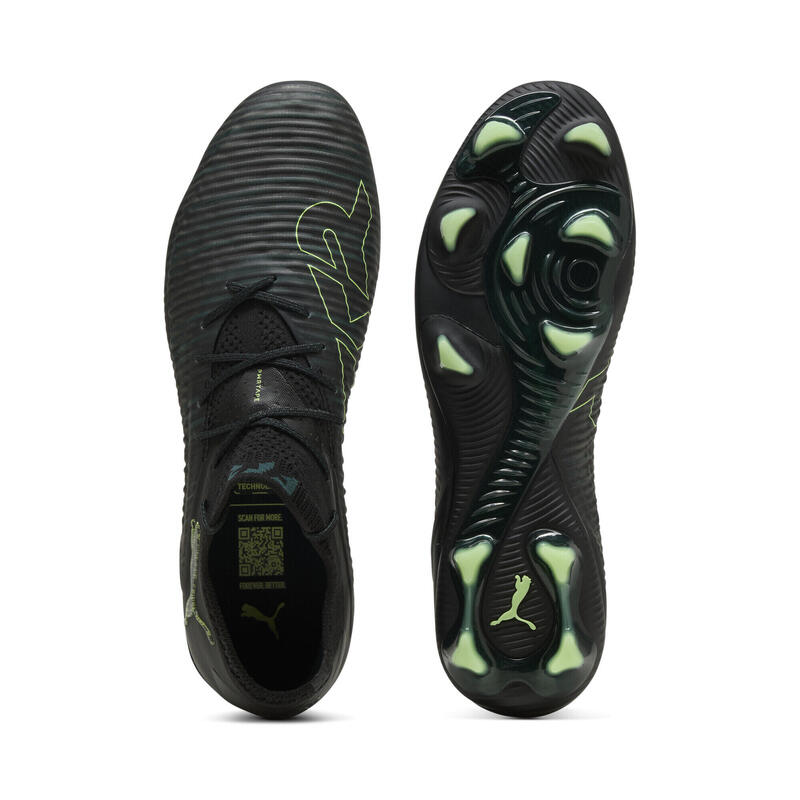 Ghete fotbal teren tare, flexibilitate Future 8 Ultimate Fg Low, portocaliu PUMA