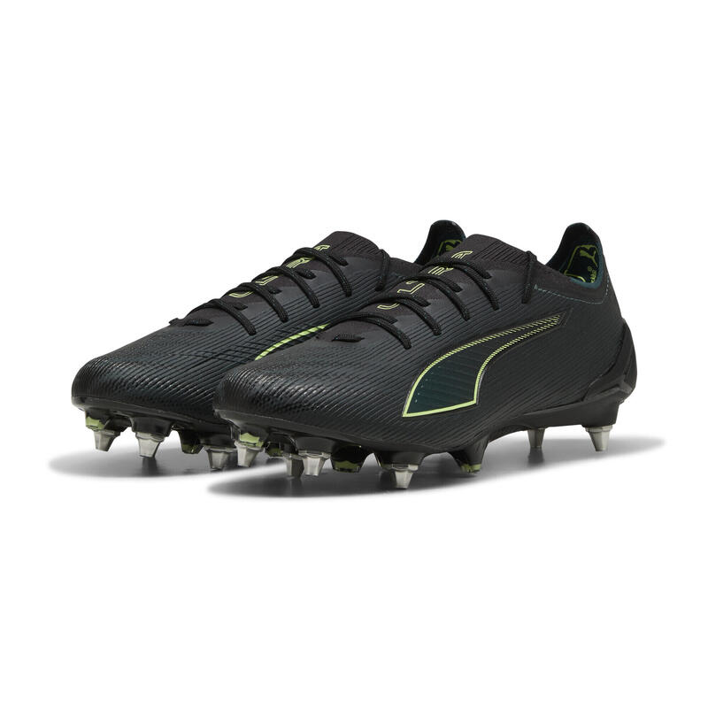 Ghete fotbal adulți crampoane teren moale Ultra 6 Ultimate Mxsg, negru PUMA