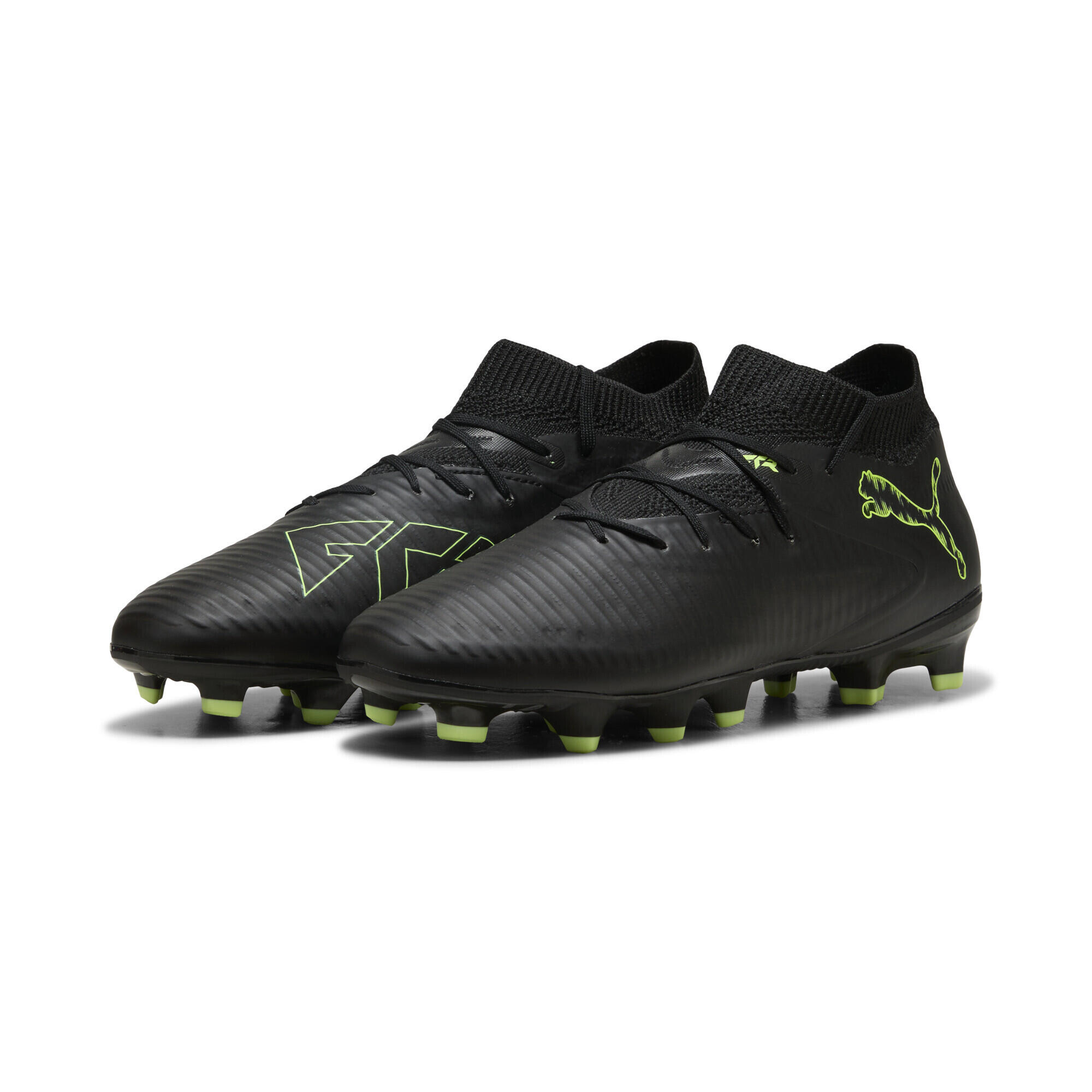 Puma - Chaussures De Football Future 8 Pro Fg/ag Enfant Et Adolescent Puma - Chaussures De Football - Jaune|noir|vert - Decathlon